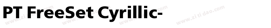 PT FreeSet Cyrillic字体转换